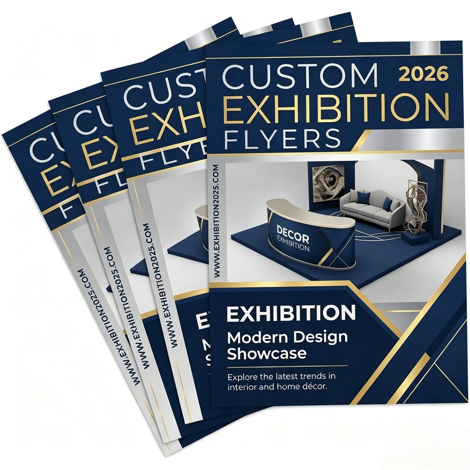 20–5,000 Sheets of Custom Flyers, Double-Sided Printing with Logo/Design (Style 1)