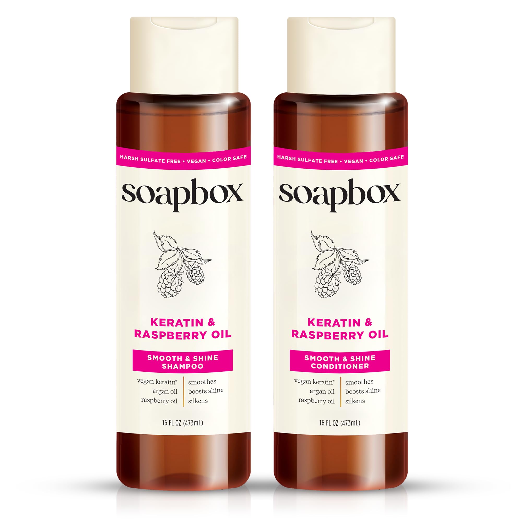 Amazon.com : Soapbox Shine Boosting Keratin Shampoo & Conditioner