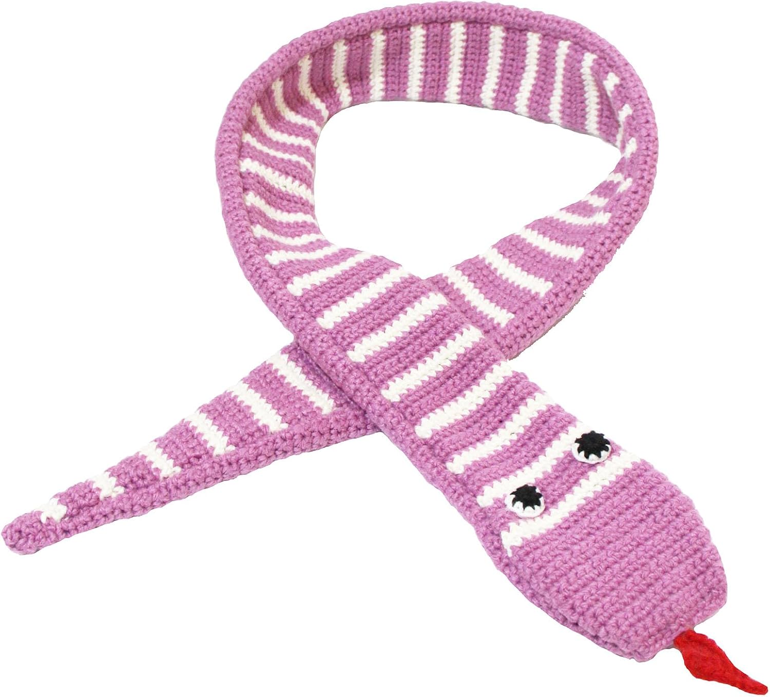 SUNONE11HKA Funny Snake Loop Handmade Knitted Neckerchief Warm Novelty Shawl Gifts Halloween Scarf…