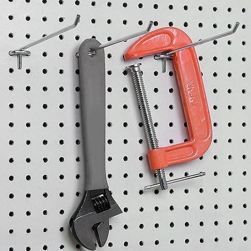 Miniatura 5 de 100 ganchos para tablero de clavijas de 4 pulgadas, accesorios para tablero de clavijas de 18 pulgadas y 14 pulgadas con punta de goma, ganchos de