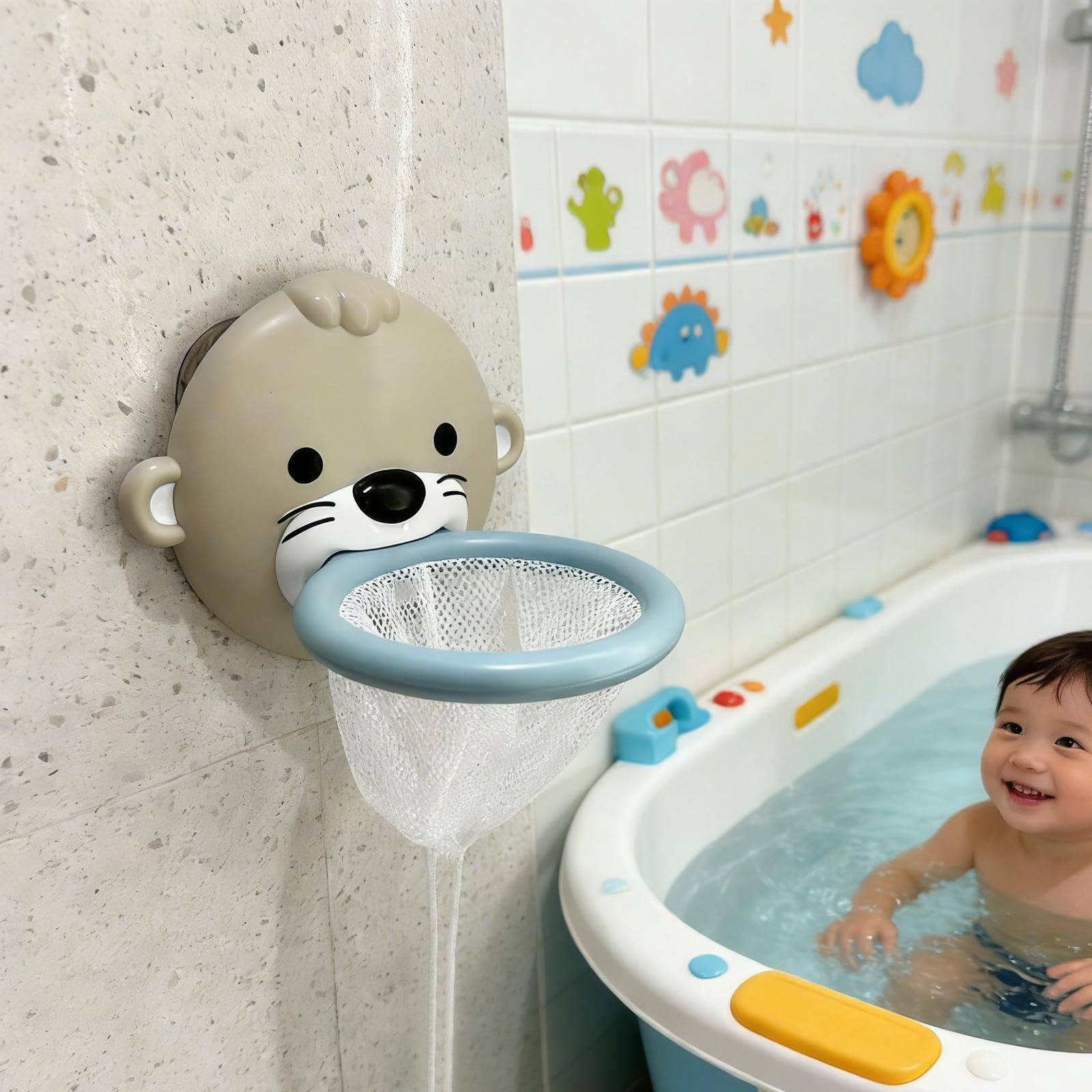Giocattolo Da Bagno a Forma di Lontra, Set di Gioco Educativo, Giocattolo per La Doccia, Giocattolo Galleggiante per Bambini, Regalo Ideale per Natale