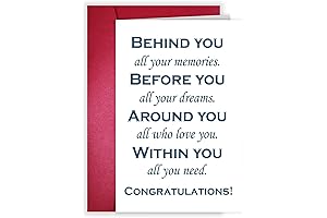 LoLoud 2024 Graduation Card, Inspirational Congratulation Card for High School College Graduation