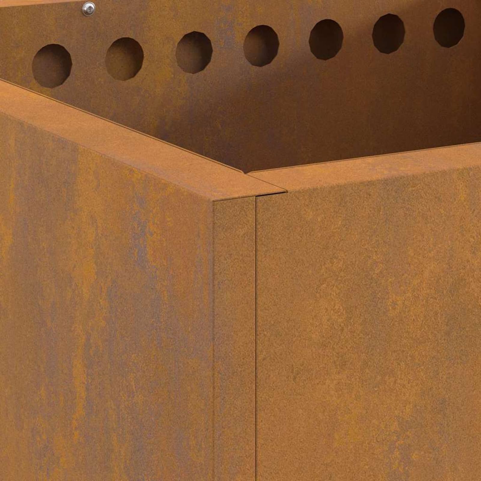 Fasba Fogata Cuadrada Moderna para Exterior: Diseño Elegante y Resistente, Fácil Mantenimiento, Jardines y Terrazas