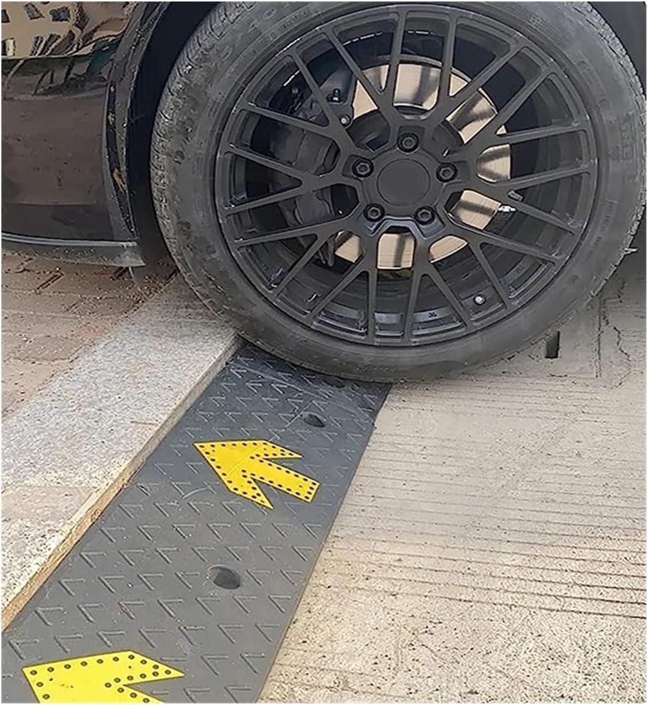 Rampy gumowe Gumowa rampa krawężnikowa, przenośna progowa, antypoślizgowa podjazdowa i chodnikowa(10cm/3.94in)