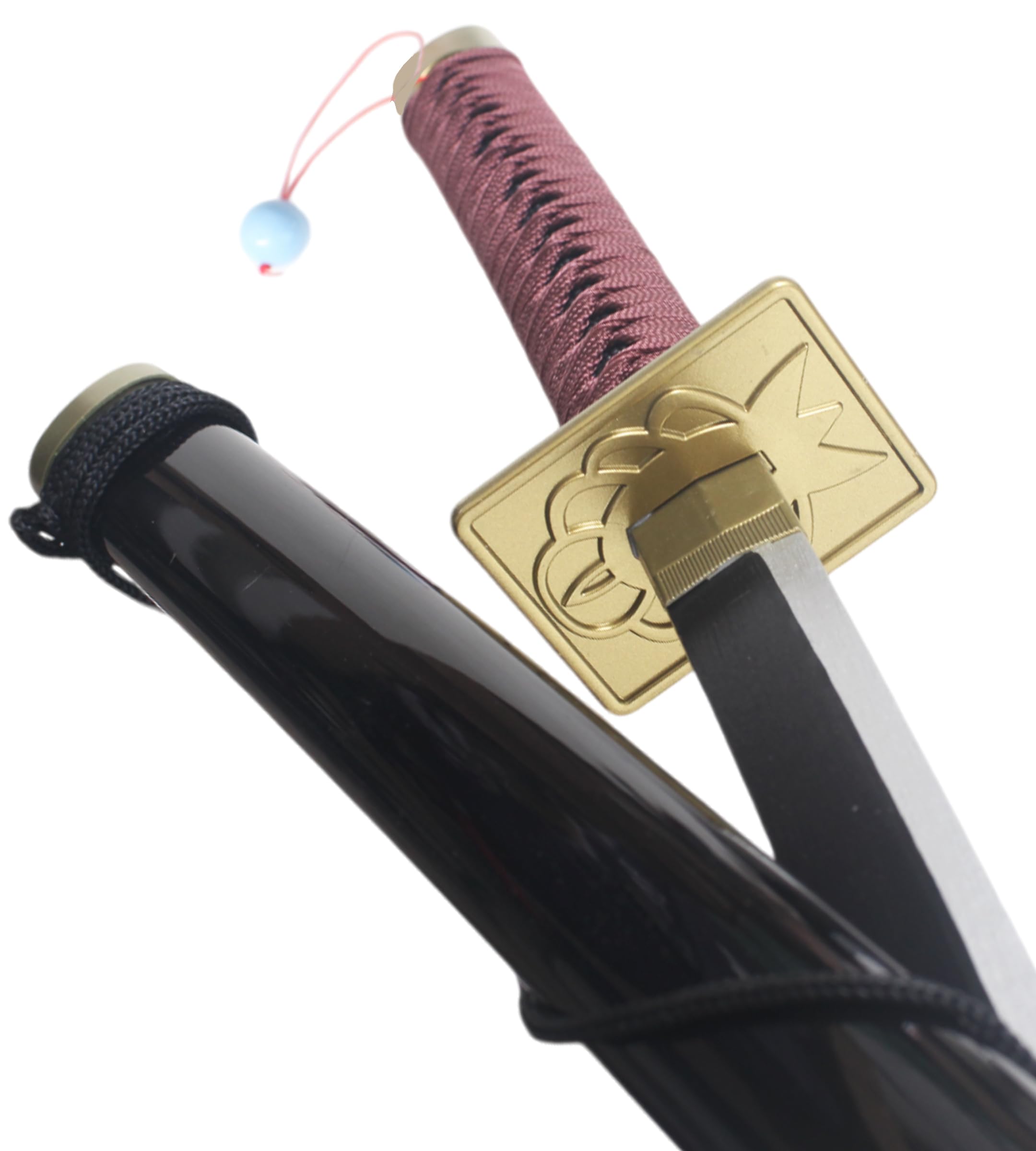 REPLIKSWORD Moi, Quand Je Me Reincarne en Slime Katana en Bois Lame en Bois Katana Rimuru Tempest's Sabre Epee Cosplay + Presentoir en Bois Inclus Moi Quand Je Me Reincarne en Slime Katana