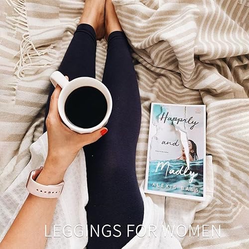 Miniatura 3 de Blisset Paquete de 3 leggings de cintura alta para mujer, pantalones deportivos suaves con control de abdomen para correr, yoga, entrenamiento,