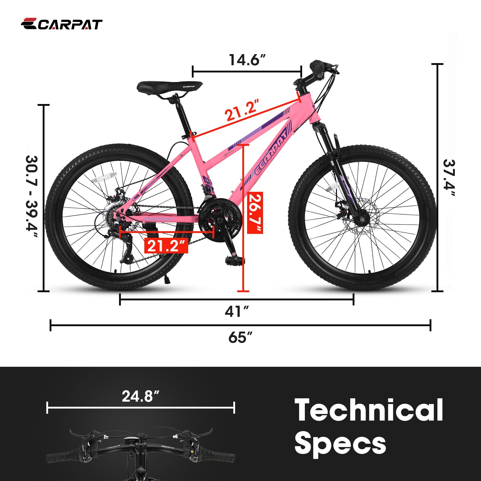 26インチ自転車 Amazon.com : S26103 26 inch Mountain Bike 21 Speeds Gear MTB with