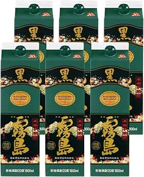 霧島酒造 黒霧島 パック 芋 20度 [ 焼酎 宮崎県 1800ml×8本 ] Amazon.co.jp: 霧島酒造 黒霧島 パック 芋 20度 [ 焼酎 宮崎県