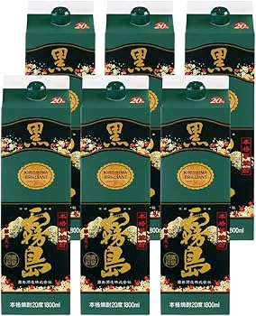 Amazon.co.jp: 霧島酒造 黒霧島 パック 芋 20度 [ 焼酎 宮崎県 1800ml