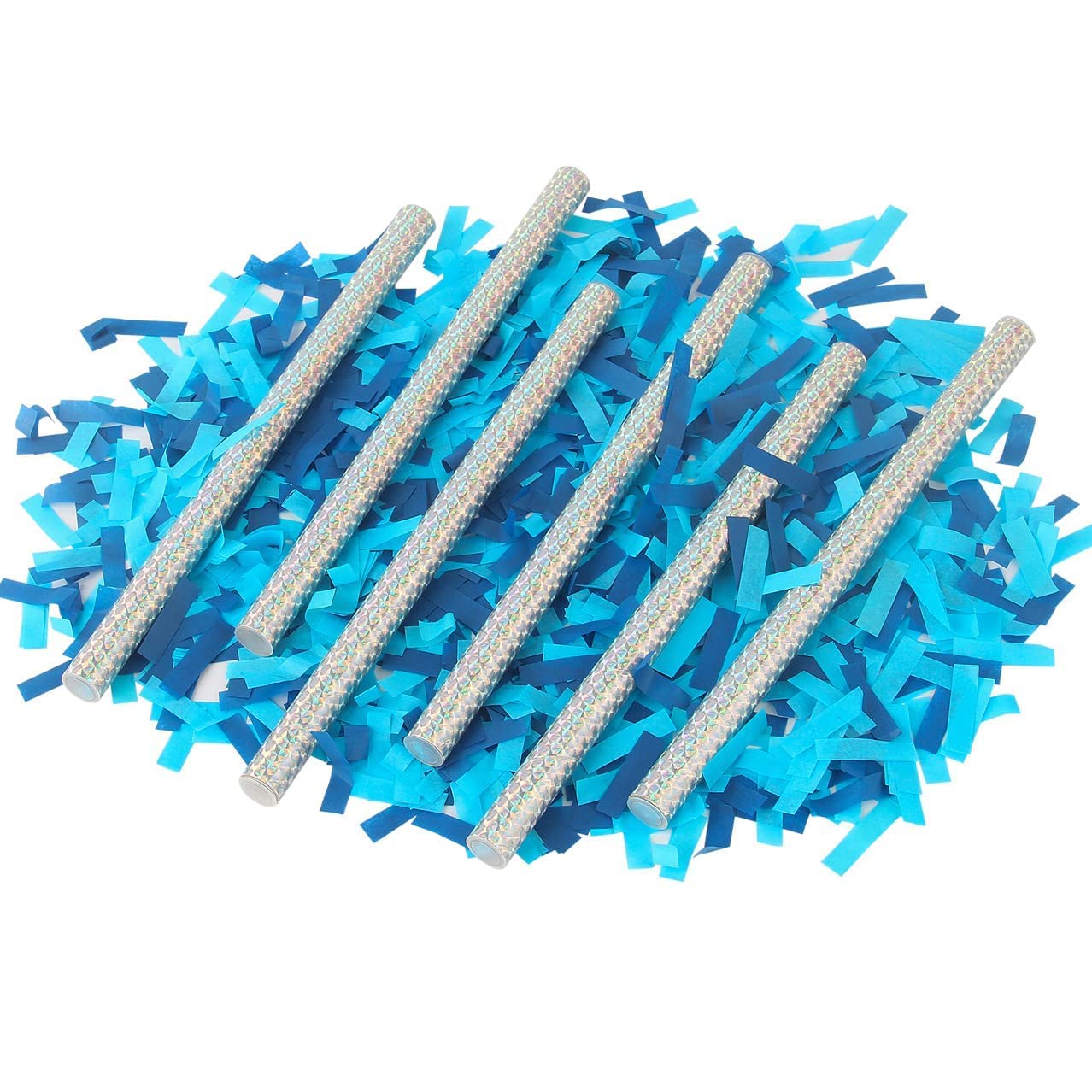 BATTIFE Konfetti-Sticks zum Aufdecken des Geschlechts, 35,6 cm, Blau, 30 Stück