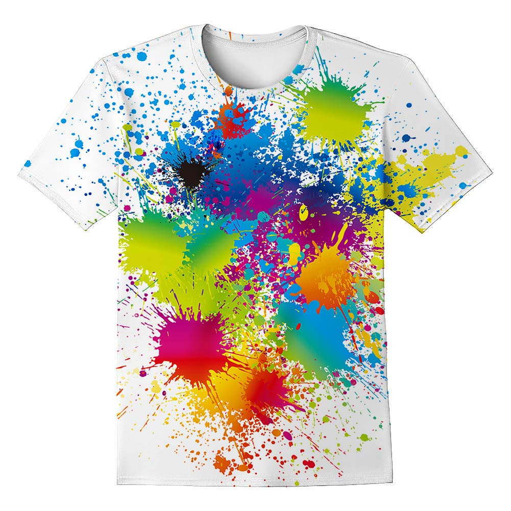 LAIDIPAS Boys Girls 3D Graphic T-Shirt Short Sleeve Tops Tees 6-16 Years