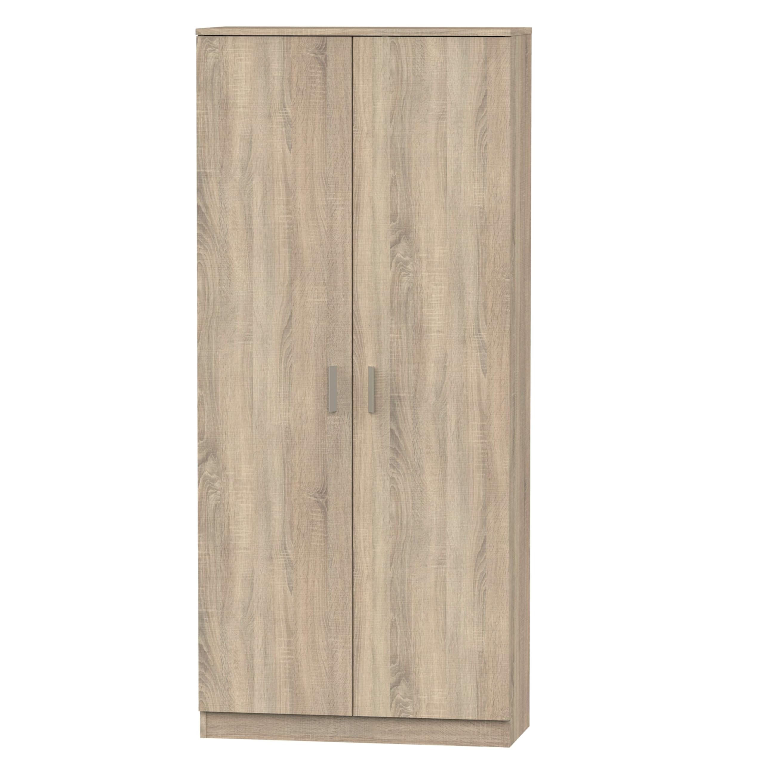 Miroytengo Armario Multiusos Escobero 1 Estante Superior Regulable en Altura Color Roble Cambrian 180x80x35 cm