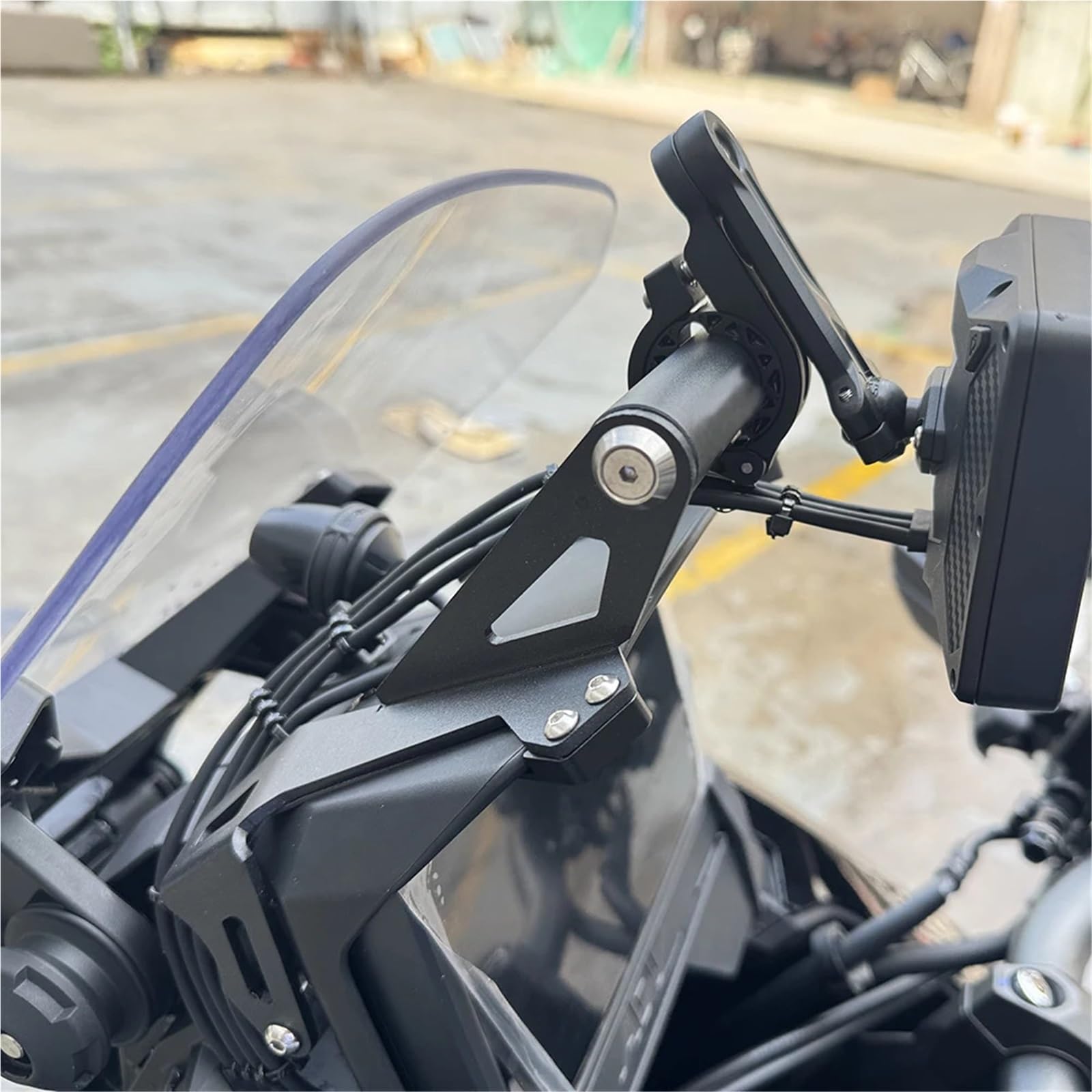 Motocicleta GPS Soporte De Navegación Soporte para teléfono de Motocicleta, Soporte para Placa de navegación GPS, Compatible con Honda ADV350 2025 Soporte de teléfono móvil
