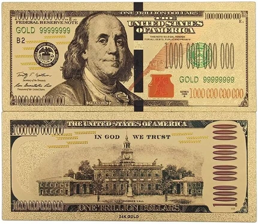 YIQILAFADA Black Dollar Bills, 1 2 5 20 50 100 Dollar Banknotes Dollar Art for Decor Bookmark - Image 6