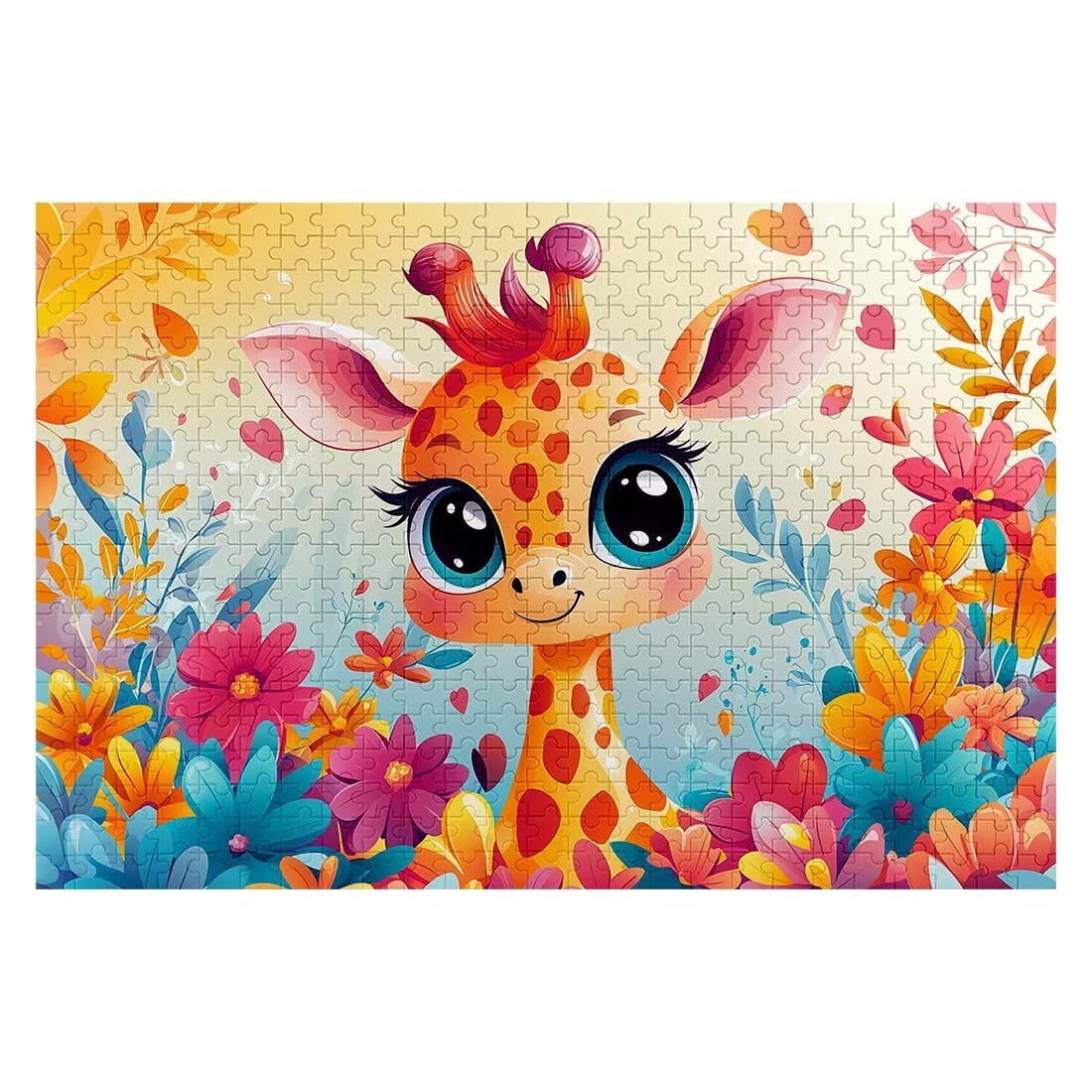 Puzzle 6000 sztuk śliczne puzzle żyrafa wymiary 179 x 105 cm puzzle dla dorosłych kreatywna rozrywka, śmieszne klasyczne puzzle zabawki edukacyjne oryginalne prezenty dla kobiet D-06