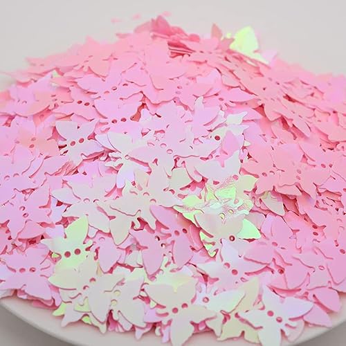 Miniatura 2 de 2000 piezas de confeti de PVC con purpurina de mariposa púrpura para compromiso, boda, despedida de soltera, cumpleaños, decoración de fiesta de San