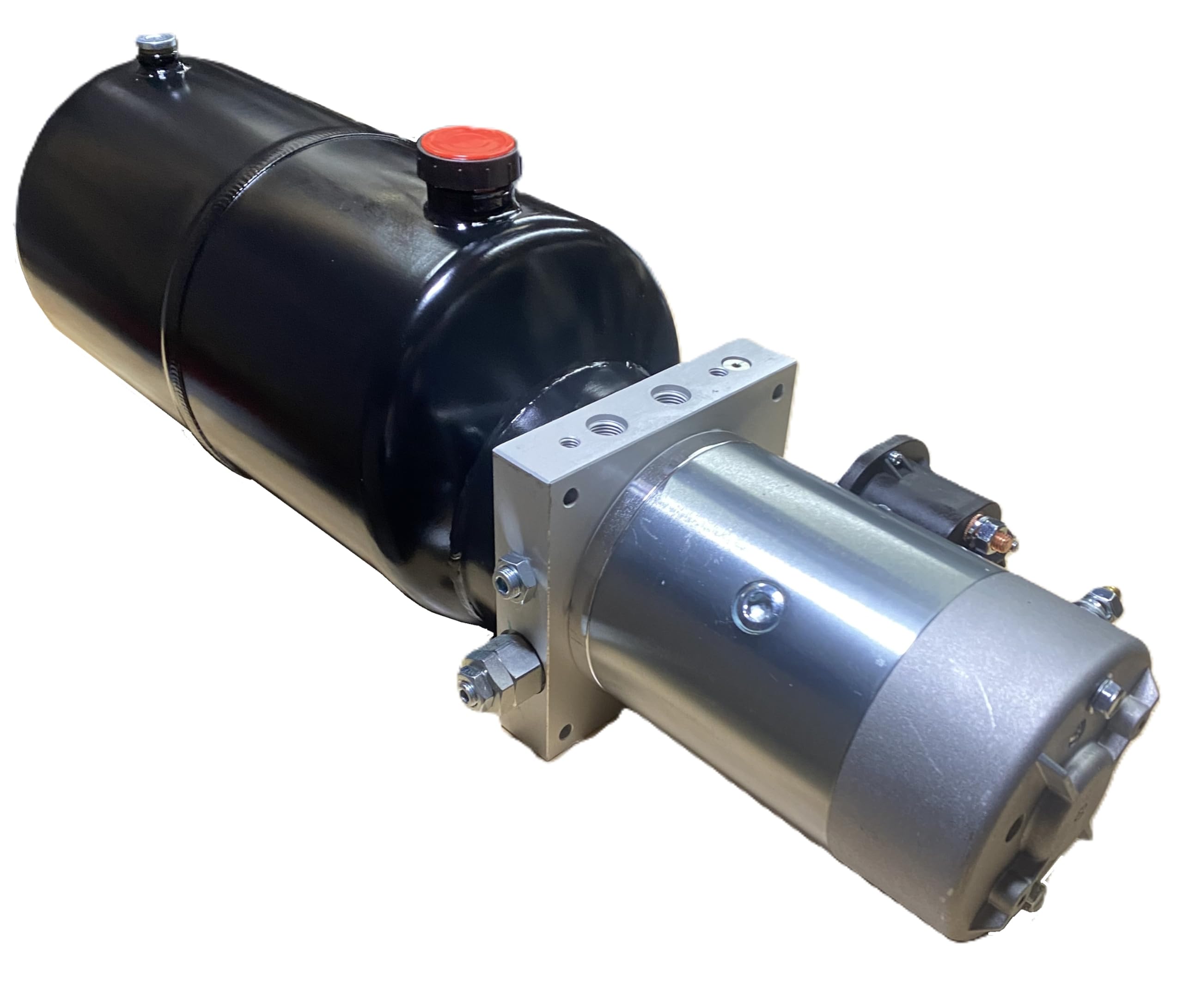 Hydraulic Power Unit 12VDC, 2.6hp 2kW, Valve mount options (2.0 GPM - 2100PSI Max., 3.1 gal. (12L))