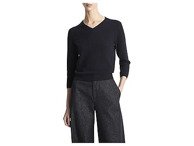 Vince 3/4 Sleeve V-neck Sweater Women