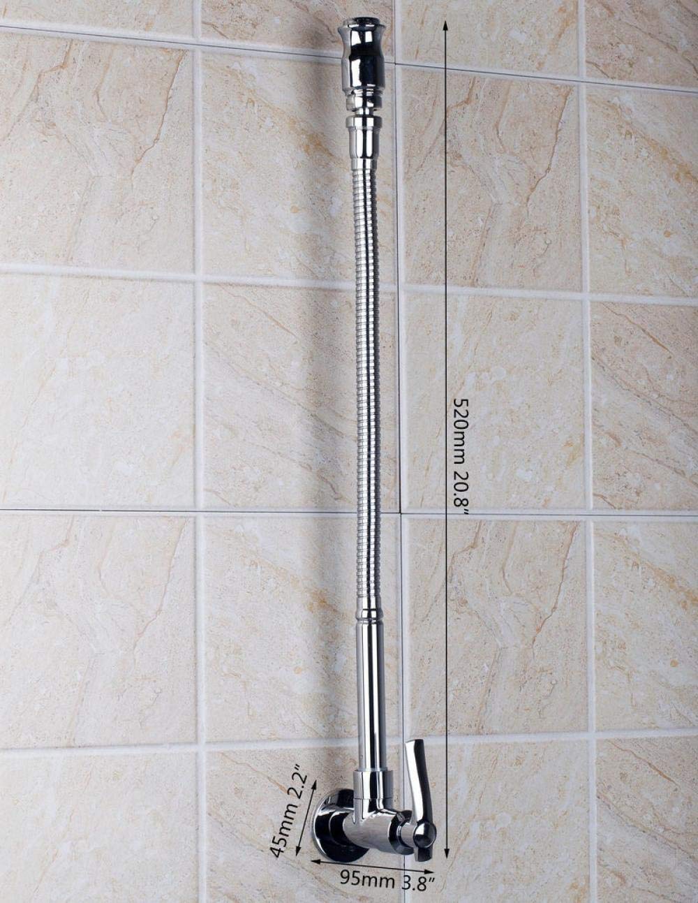 Huin Rubinetto da cucina in ottone a parete Espansione pieghevole Rubinetto per lavello da cucina fai-da-te Rubinetto per lavatrice Rubinetto per acqua fredda