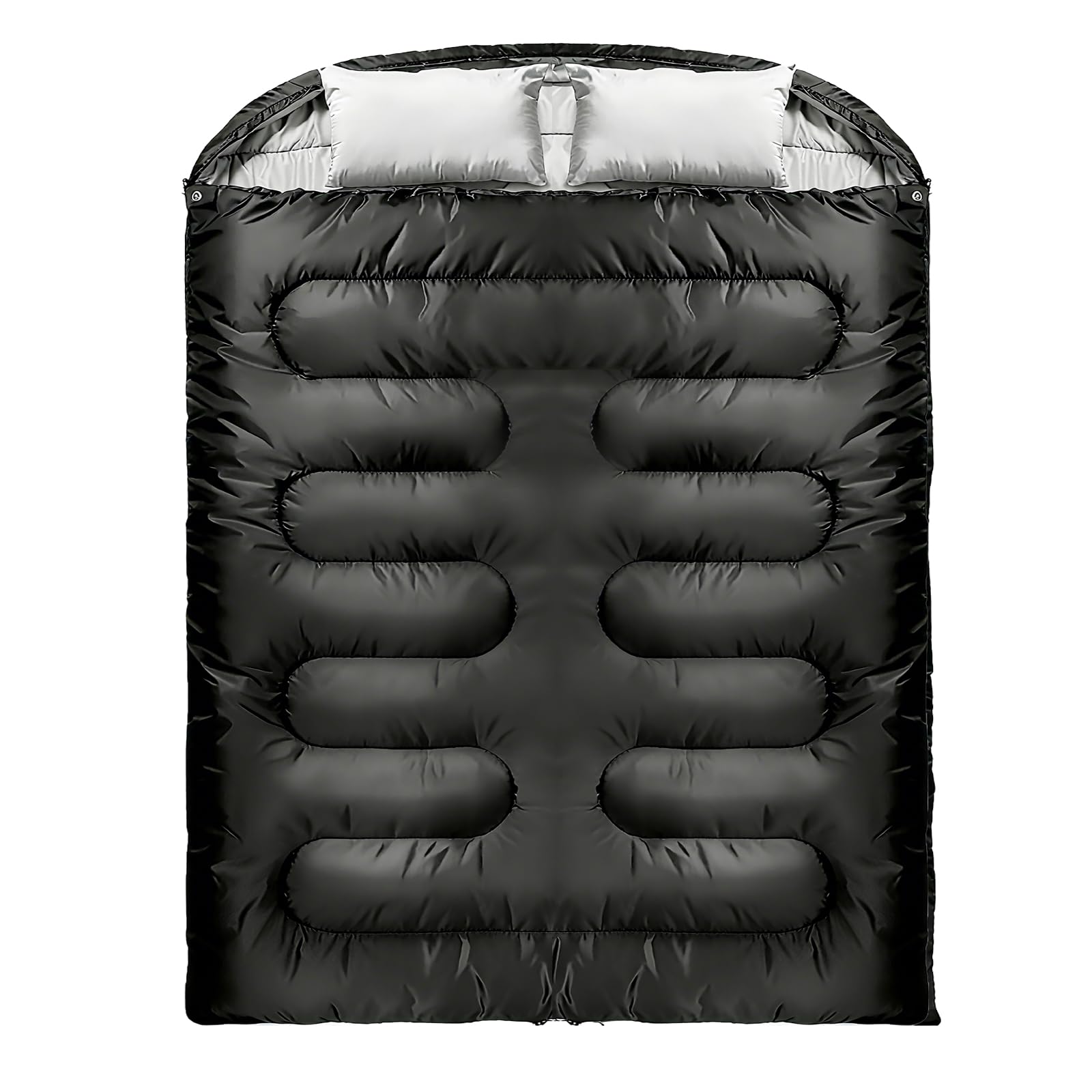 2 Person Sleeping Bag for Adults Double Sleeping Bags King Size Backpacking Sleeping Bag with Plush Lining Extra