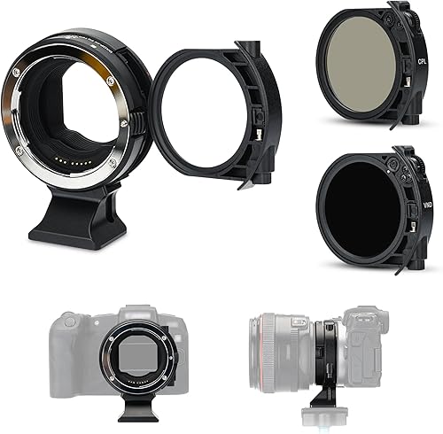 Miniatura 7 de JJC EF-EOS R - Adaptador de montaje de lente de enfoque automático de metal para Canon Sigma Tamron EF EF-S a Canon EOS R8 R50 R100 R6 II R RP R3 R5