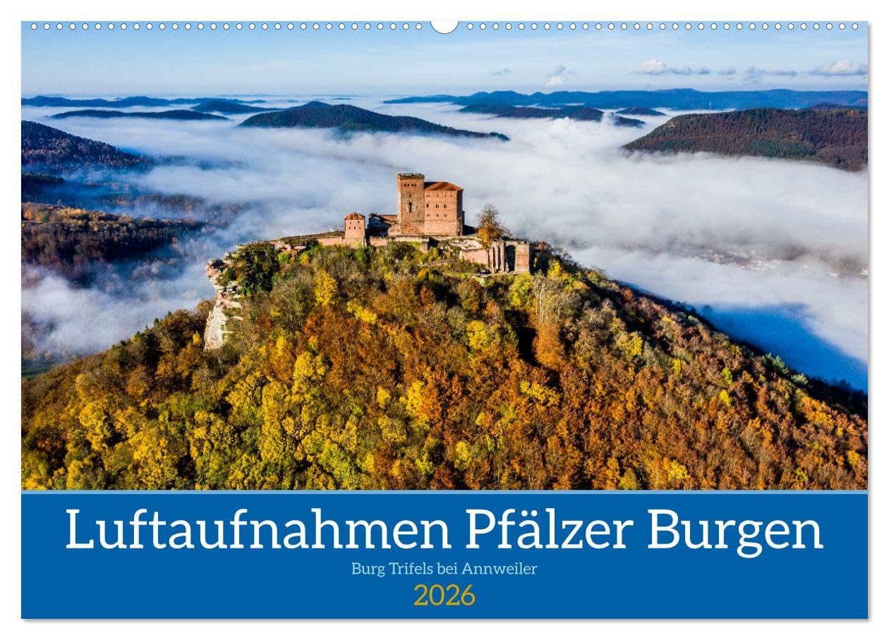 Calendrier mural 2026 Châteaux du Palatinat DIN A2 Paysage Calvendo
