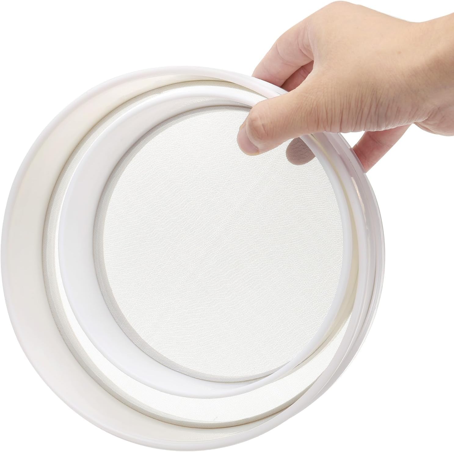 Tamiz de harina de Acero Inoxidable, 25 cm (10 Pulgadas), Malla Fina 50, Ideal para Hornear. (10inch)