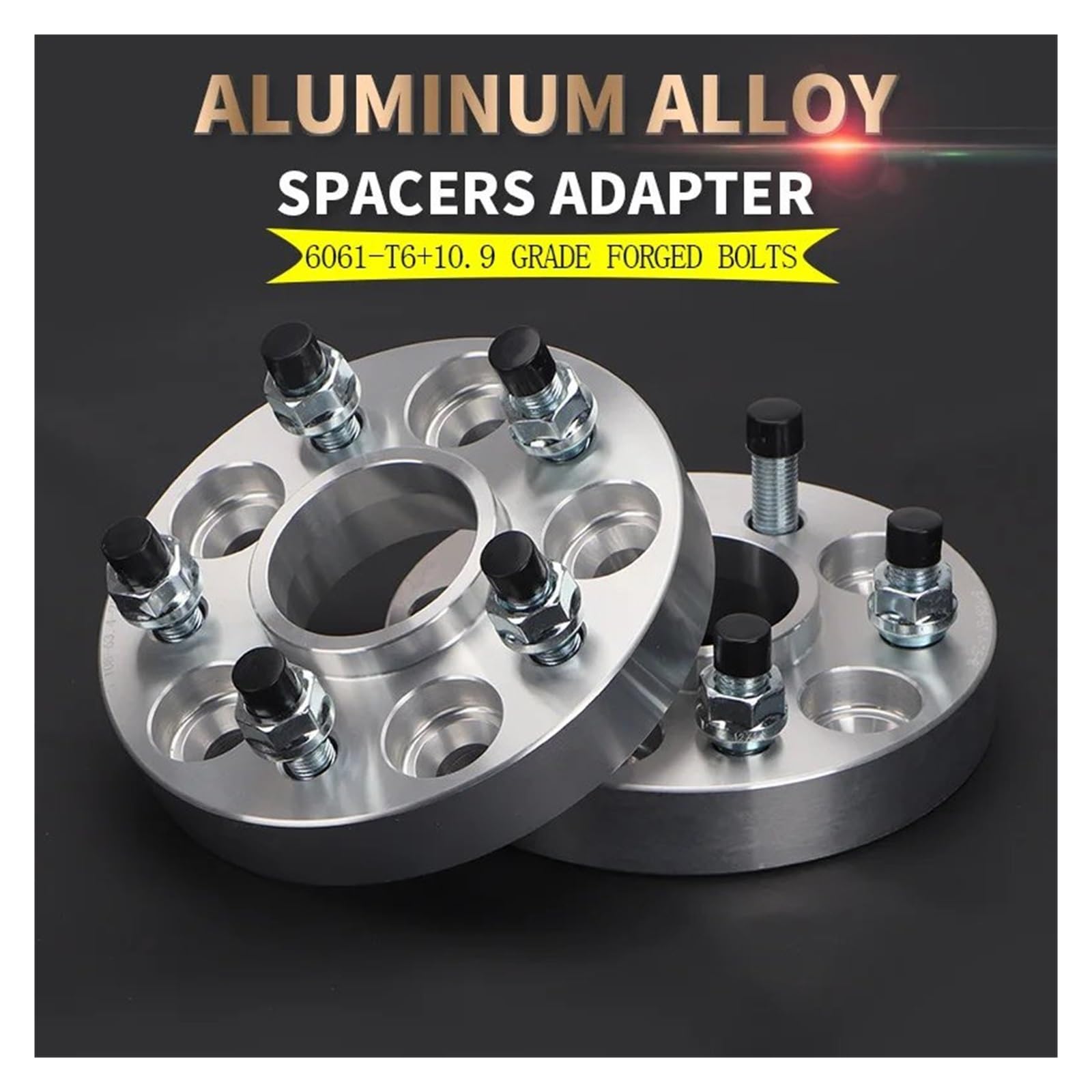 distanziali auto Per 5 Alette 15/20/25/30/40/50 Mm | Materiale: lega di alluminio 6061-t6 PCD 5x100 CB 57,1 mm(30MM 12x1.5)