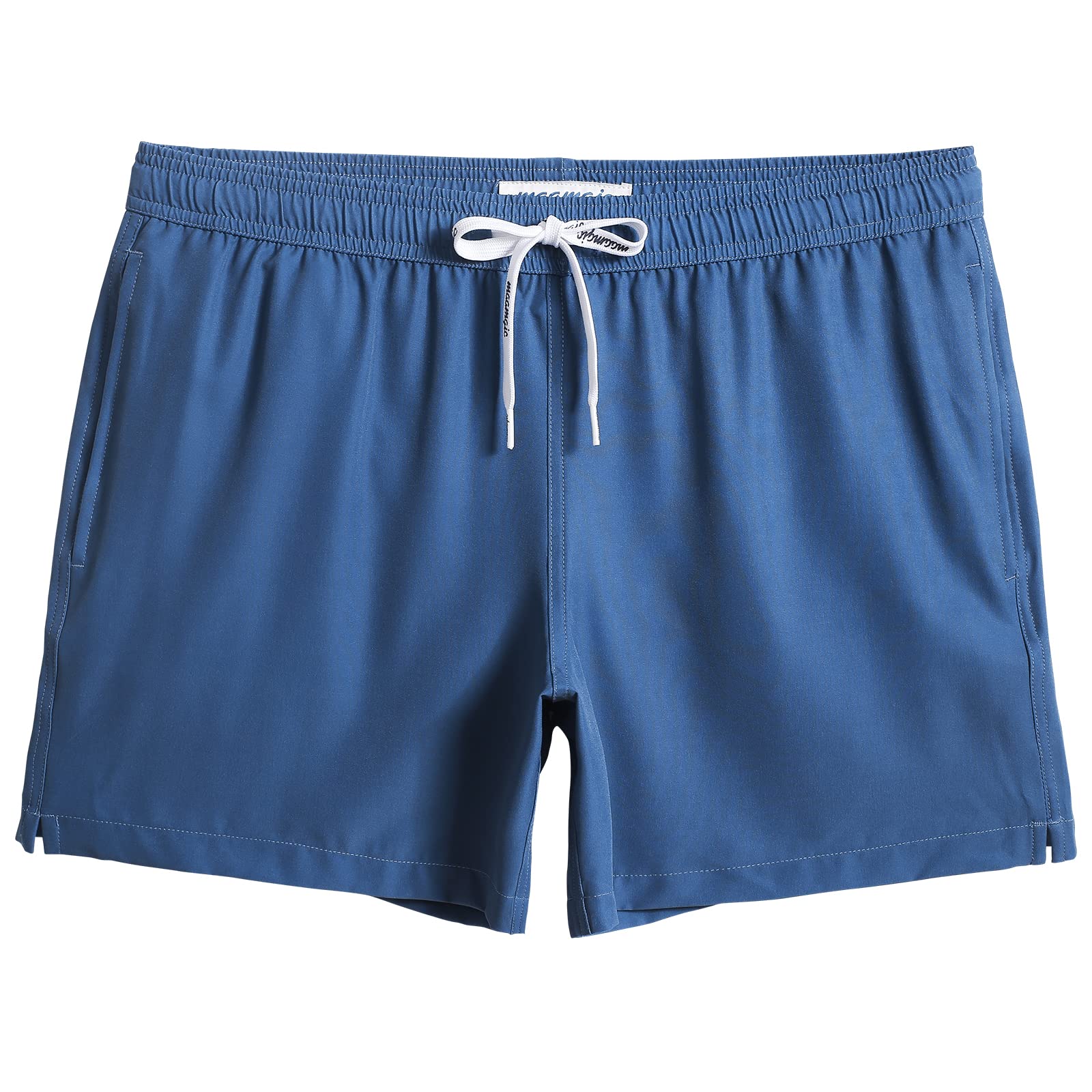 Short De Bain Homme - Marque - Modèle - Avec Filet Slip - Séchage Rapide - Couleur Unie - Bleu Roi - Sport