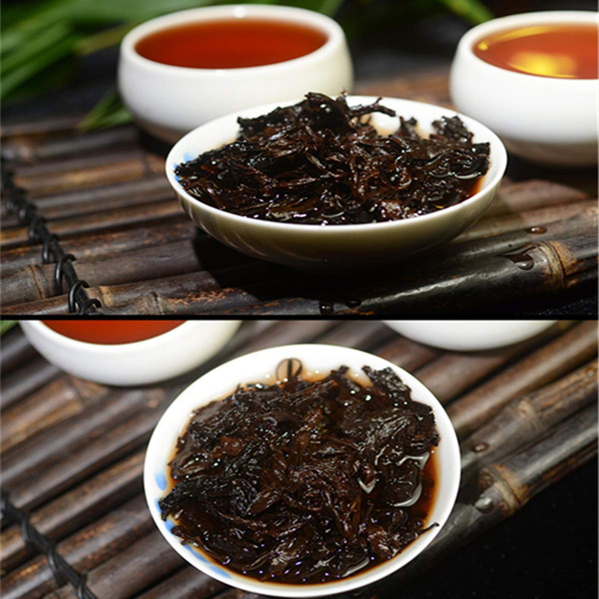 Großer Original Pu-Erh Tee 357g Gekochter Teekuchen Gereifter Tee shu Pu-Erh Schwarzer Tee