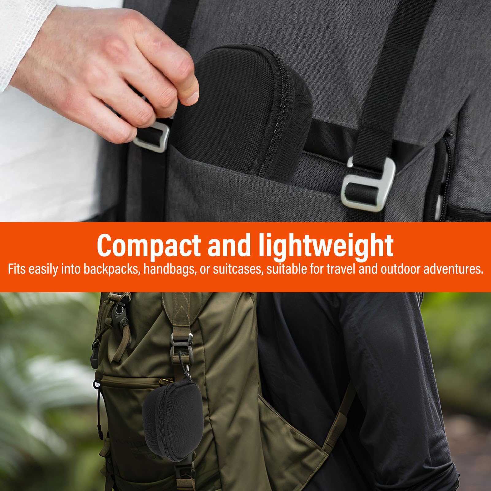 Hard Case for SIMO Solis Lite 4G LTE, Travel Router Storage Bag with Mesh Pocket for Rechargeable Batteries Charger (Box Only)