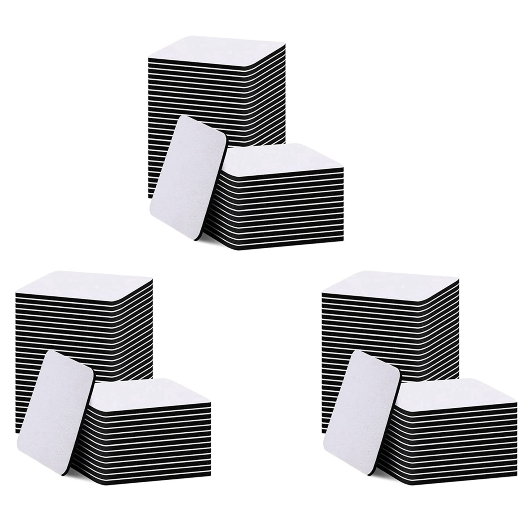 Hndhbfgrt 180 Pieces Square Sublimation Coaster Sublimation Blank Cup Mat Blank Rubber Coasters Heat Transfer Cup Mat