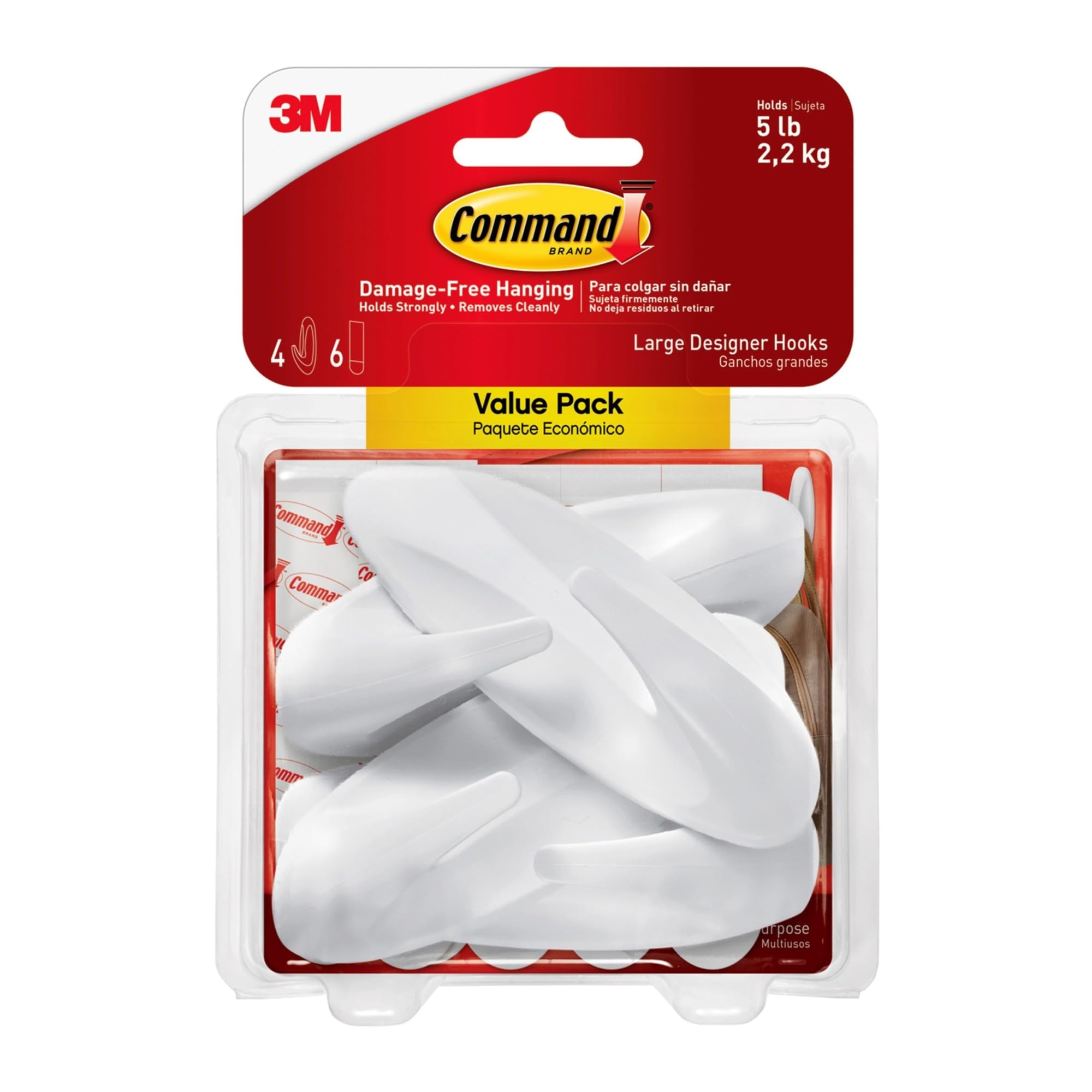 Command Hooks WHT 4PK