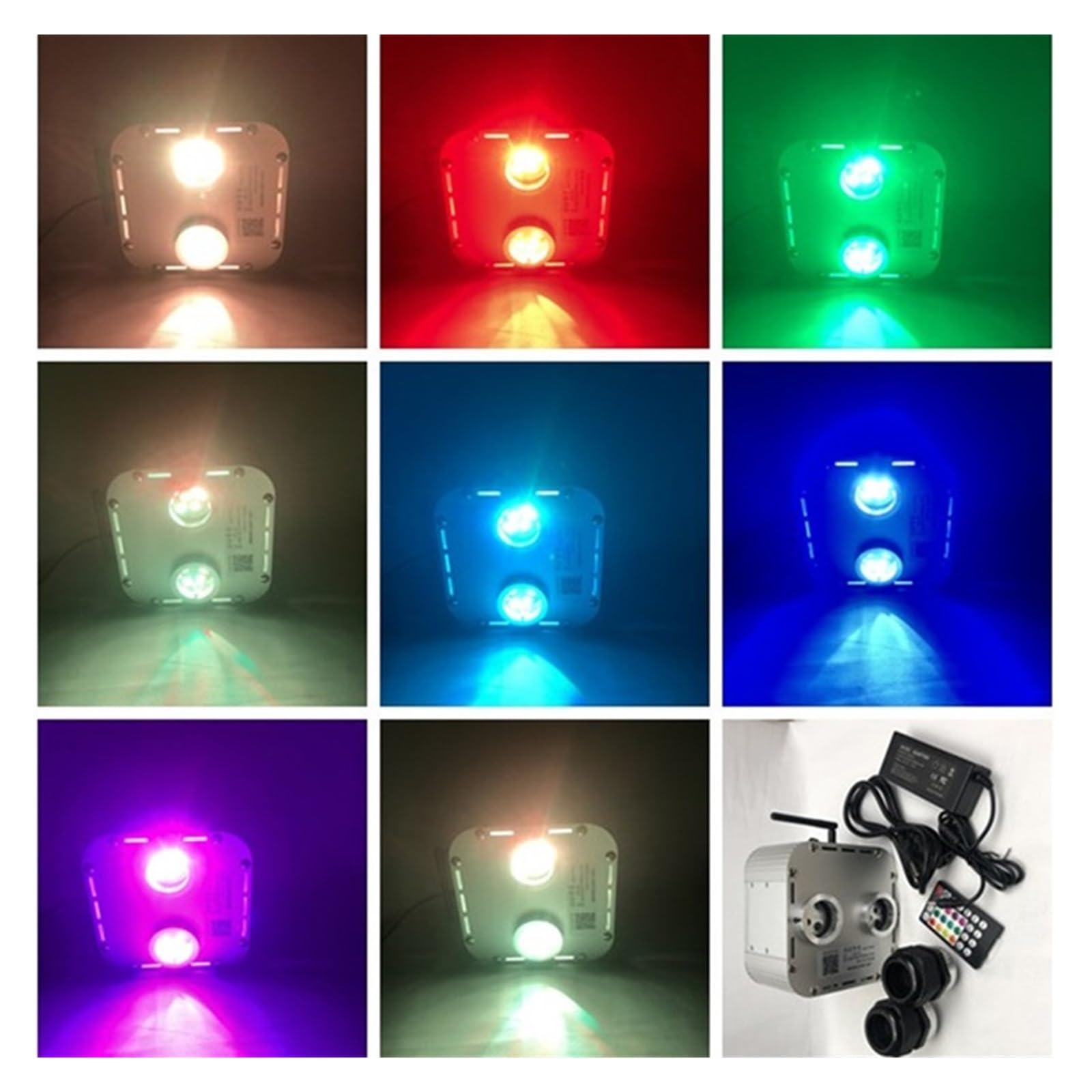 Oświetlenie wnętrza samochodu LED, Aplikacja RGBW Bluetooth Podwójny silnik światłowodowy, efekt gwiaździstego nieba Sufitowe światła samochodowe LED Wszystkie kable światłowodowe Światła nastrojowe w