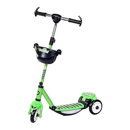 Dash Star Noddy Road Runner Kick Scooter for Kids with Music & Lighting of Above 3 Years, Skating Scooter for Boys|Girls| of Upto 75Kgs