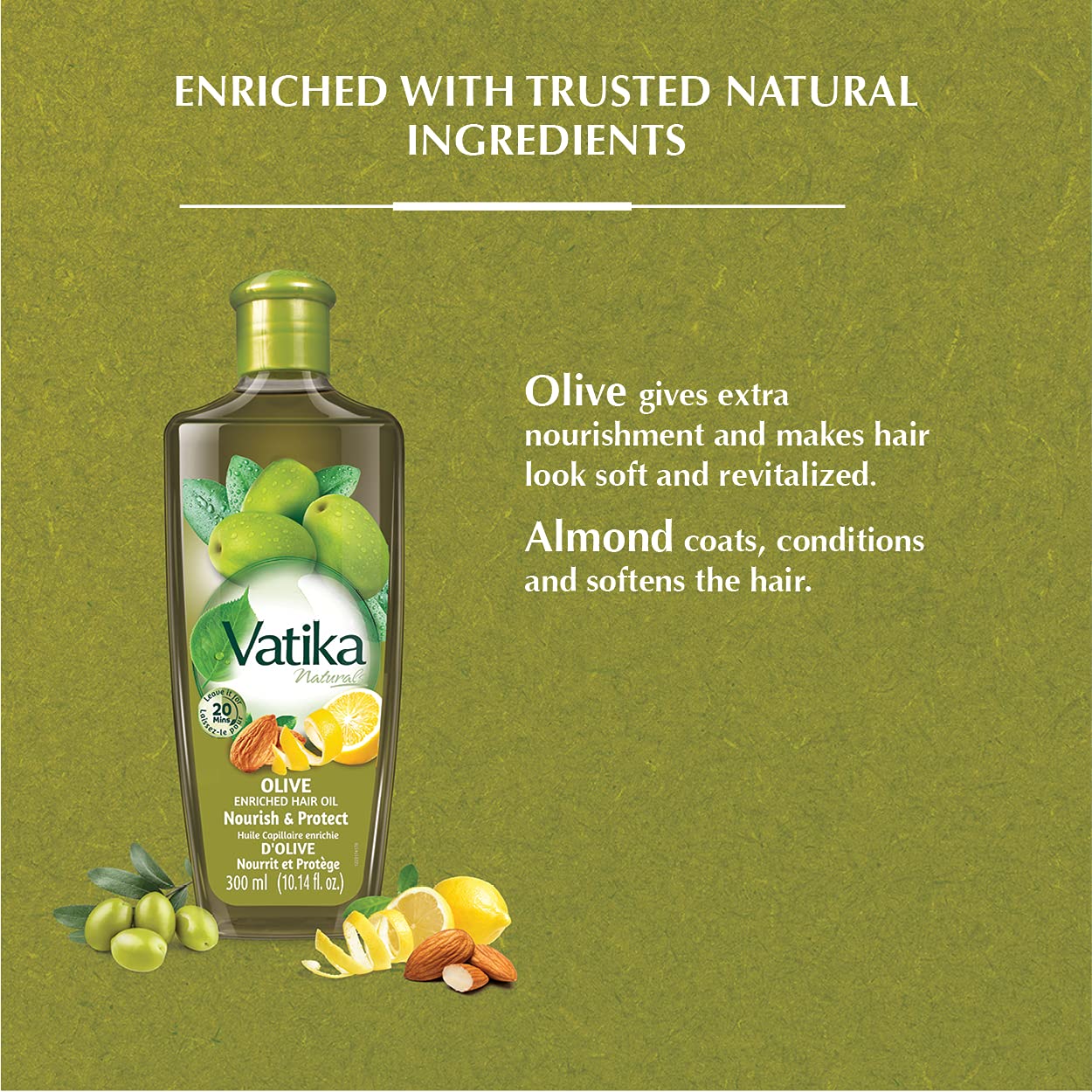 Dabur Vatika Naturals Olive Enriched Hair Oil 200 ml