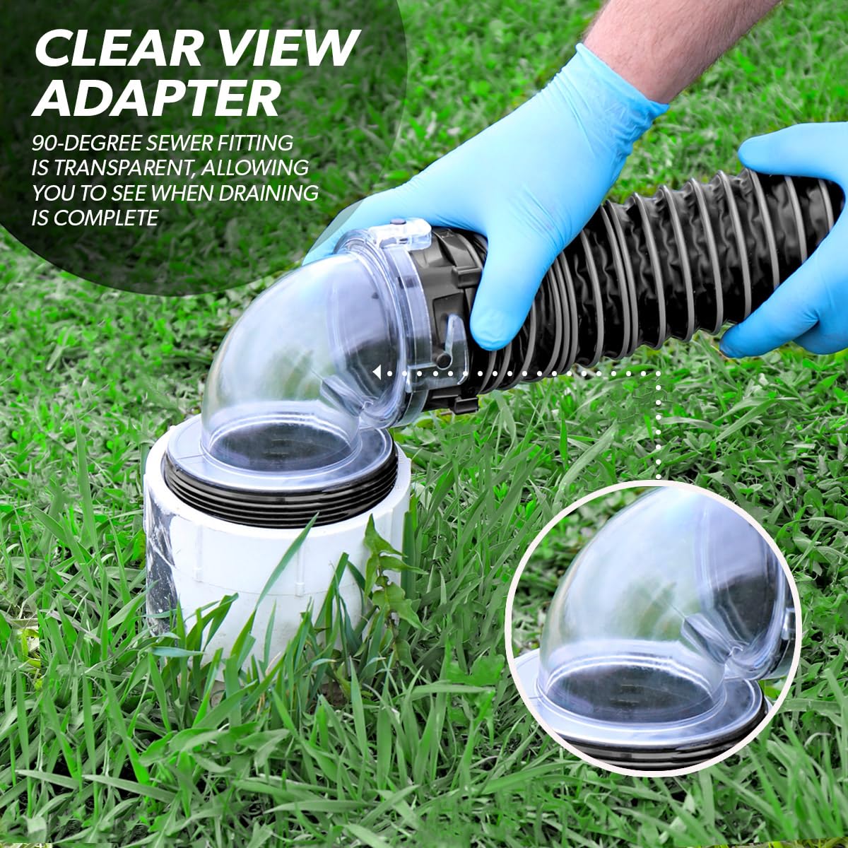 Valterra D04 – 0650 Sewer Hose Kit (Silverback, 15 ')