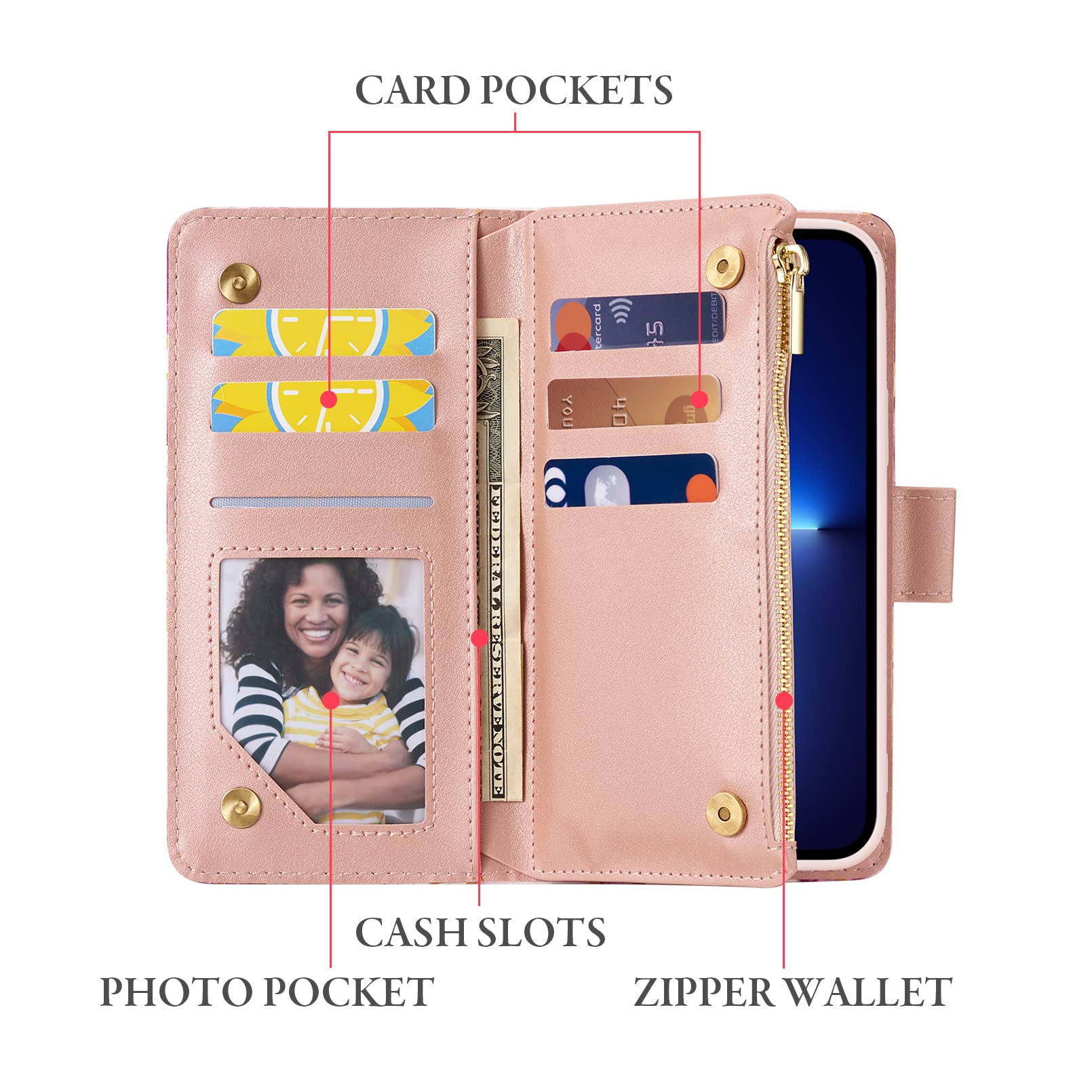 UEEBAI Custodia per Samsung Galaxy S10 Plus, Portafoglio in Pelle PU Retro Antiurto Flip Cover