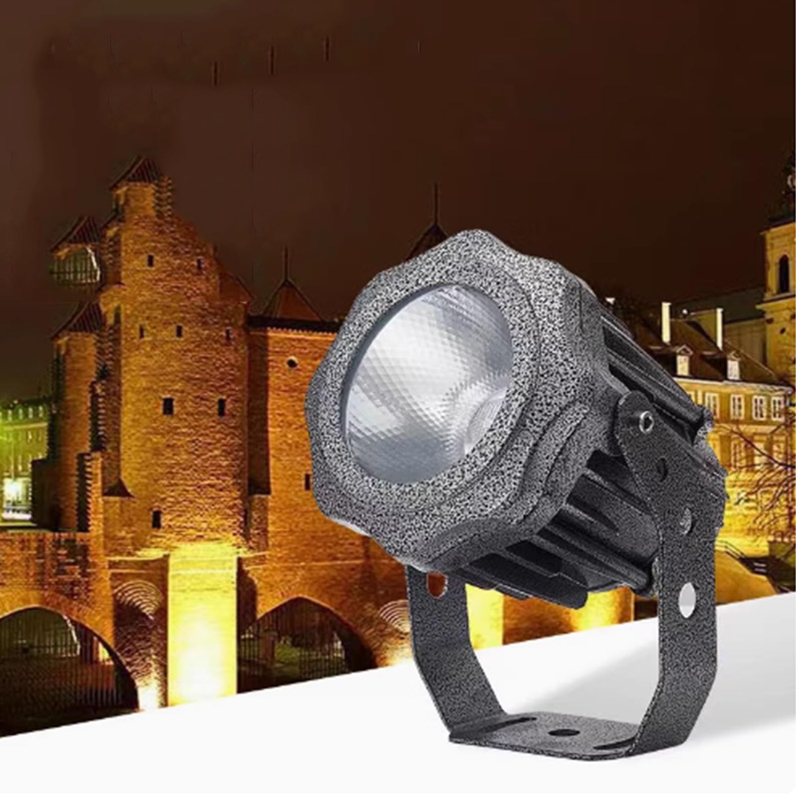 THEGA Focos LED - Luz LED Jardín Exteriores AC220V, Luces Ingeniería Iluminación Pared Exterior Impermeable IP65, Iluminación Paisaje, para Casa, Césped, Patio, Parque(Red,30W(ac220v))