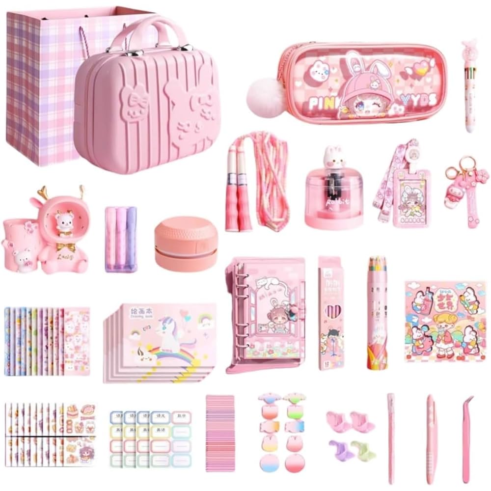 Amazon | ULOVEJOY女の子向け 学習文具セット 誕生日プレゼント