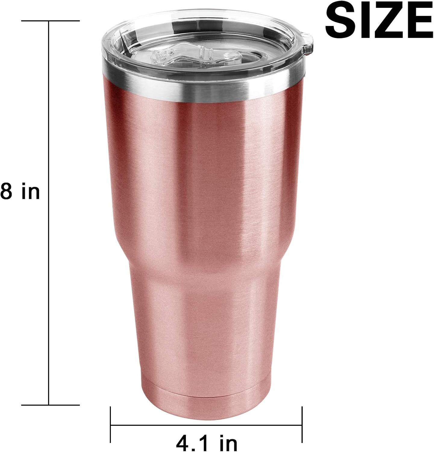 Exclusive 8 Pack 30oz Travel Mug with Lids, Stainless Steel Vacuum Double Wall Bulk Tumbler, Durable Insulated Coffe Cup with Splash Proof Sliding Lids for Home, Office, Party(White)