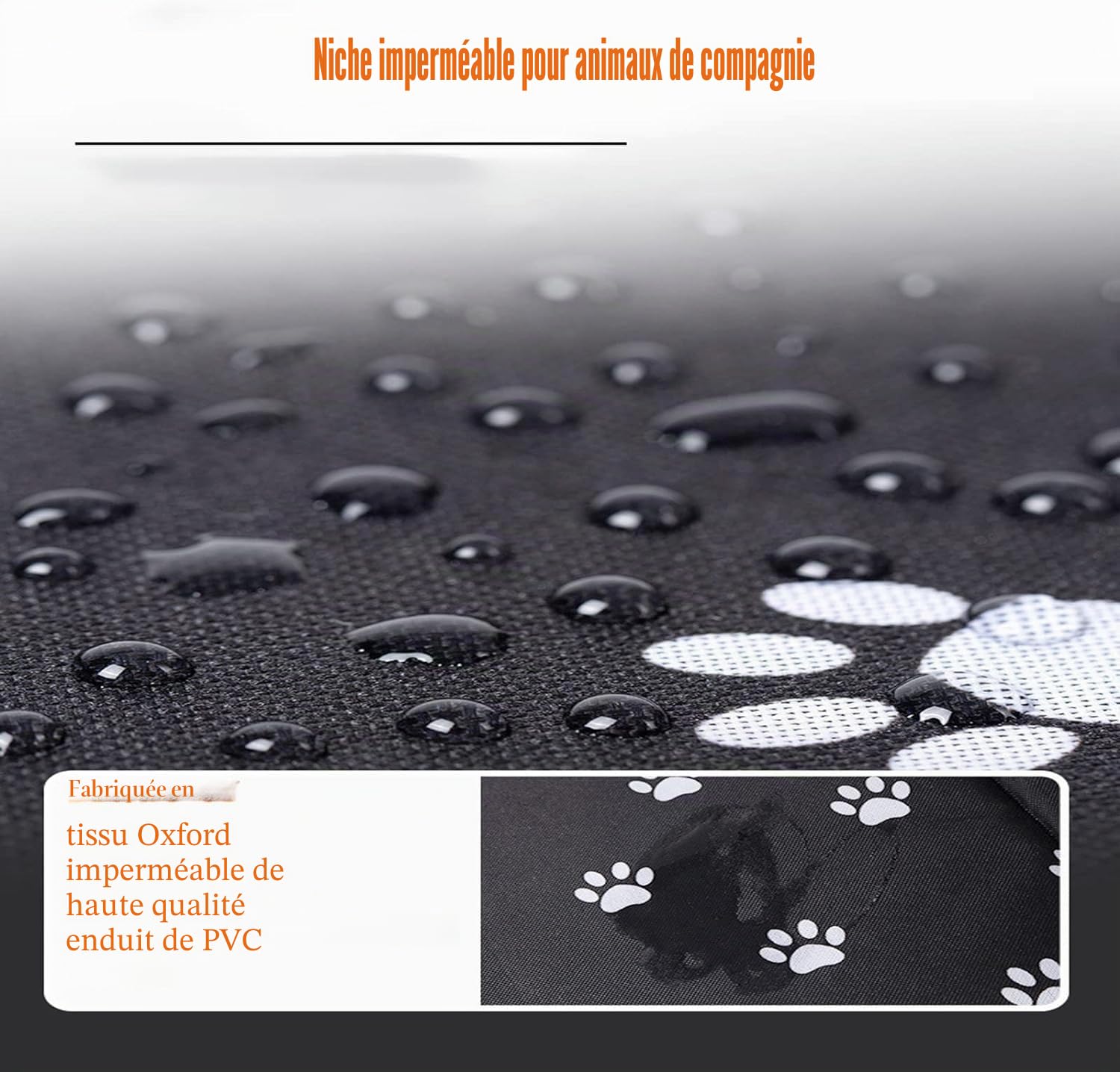 Maison pour Chat pour Extérieur Imperméable Résistant au Vent et aux Intempéries Grotte pour Chat Maison pour Animaux Douce Chaude Maison pour Animaux Extérieur Grotte pour Chien avec Coussin