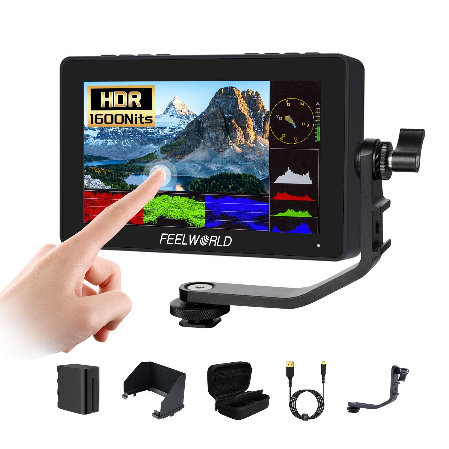 Amazon | FEELWORLD F 5 Pro X+NP-F 970バッテリ+キャリングケース