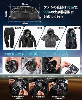 Amazon.co.jp: 36V高出力 20000mAh大容量バッテリー 36V空調作業服