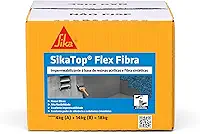 Sika - Impermeabilizante - SikaTop Flex Fibra Cinza - - Concreto - Pronto para uso - Caixa com 18kg