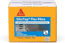 Sika - Impermeabilizante - SikaTop Flex Fibra Cinza - - Concreto - Pronto para uso - Caixa com 18kg
