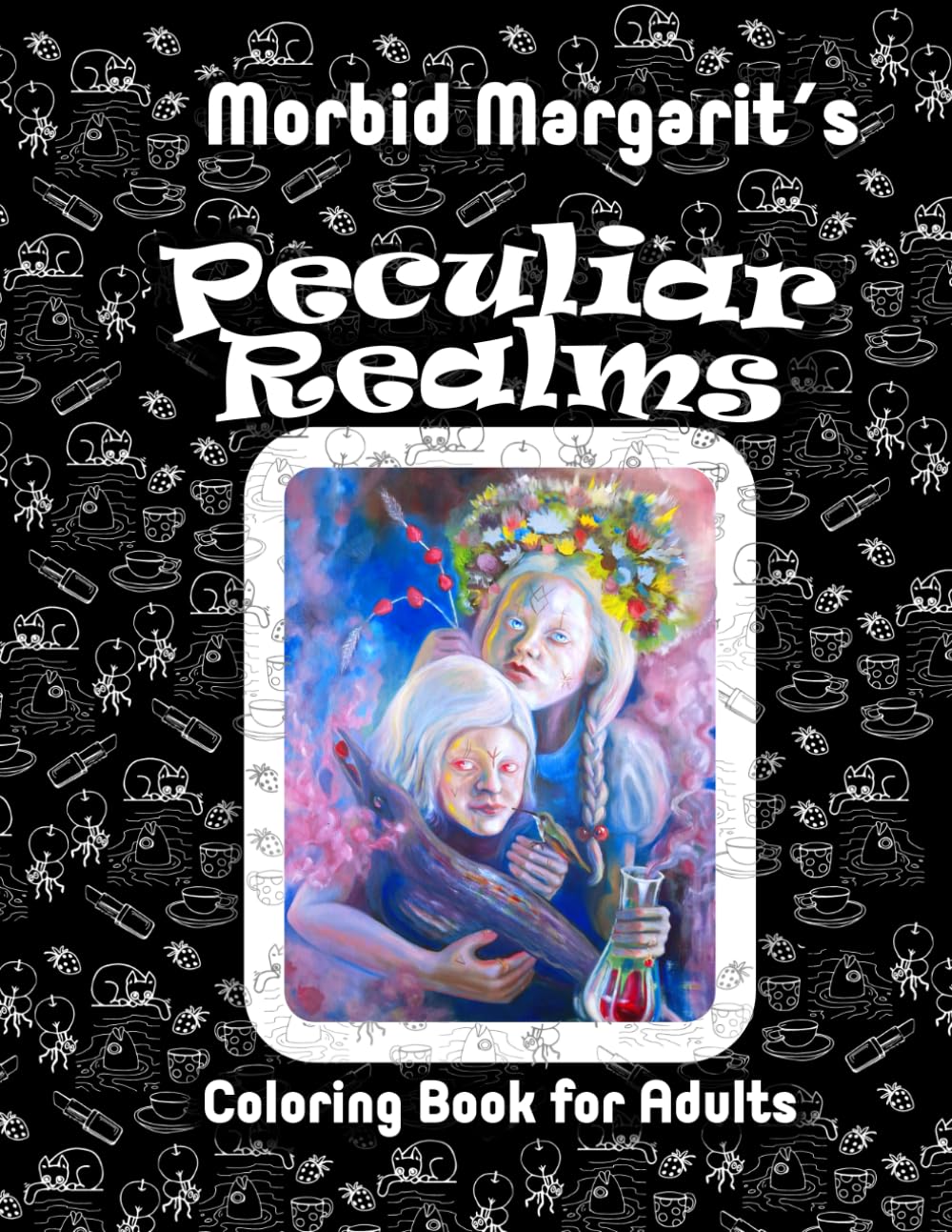 Peculiar Realms: Coloring Book for Adults