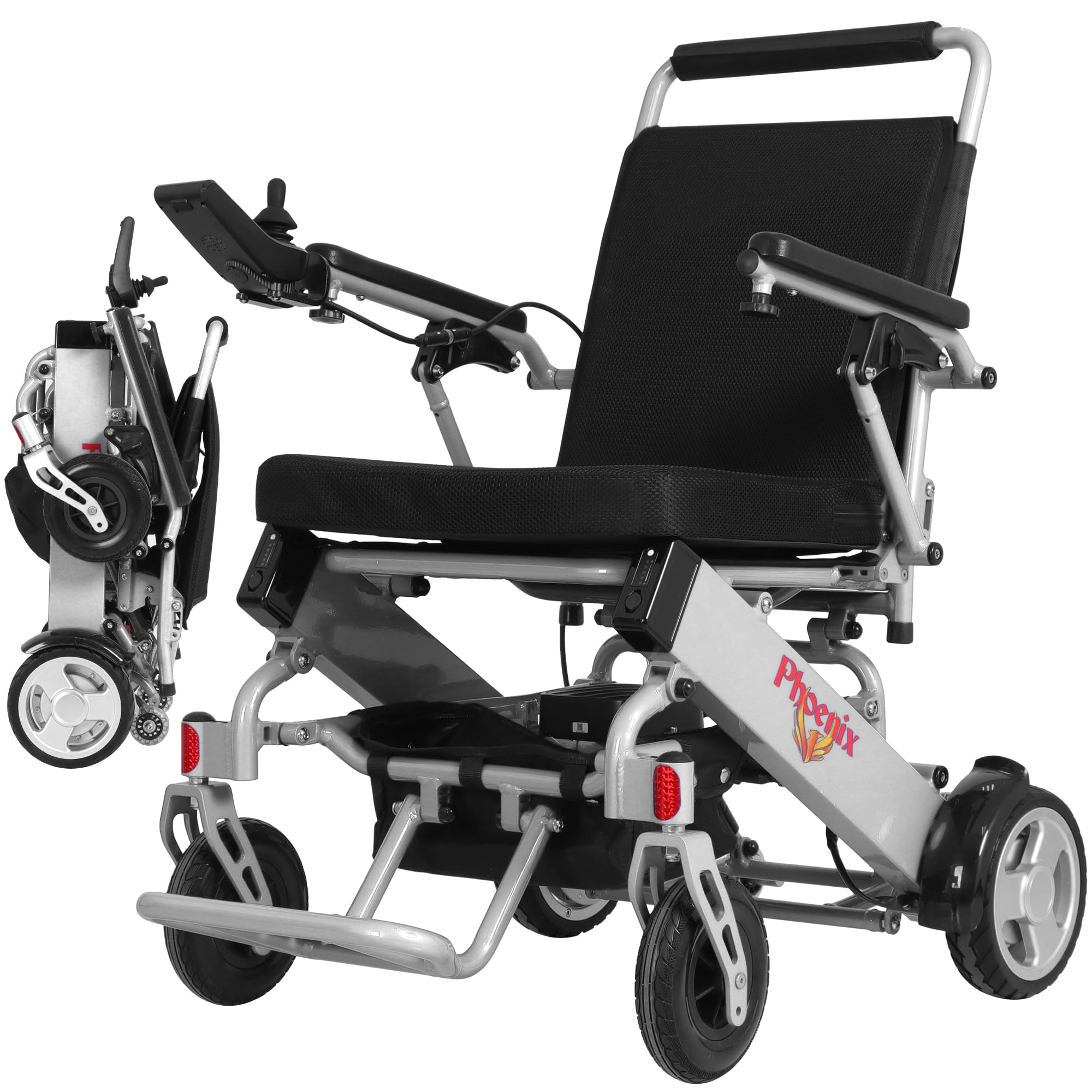 Amazon.com: Phoenix Lightweight Foldable Electric Wheelchair for