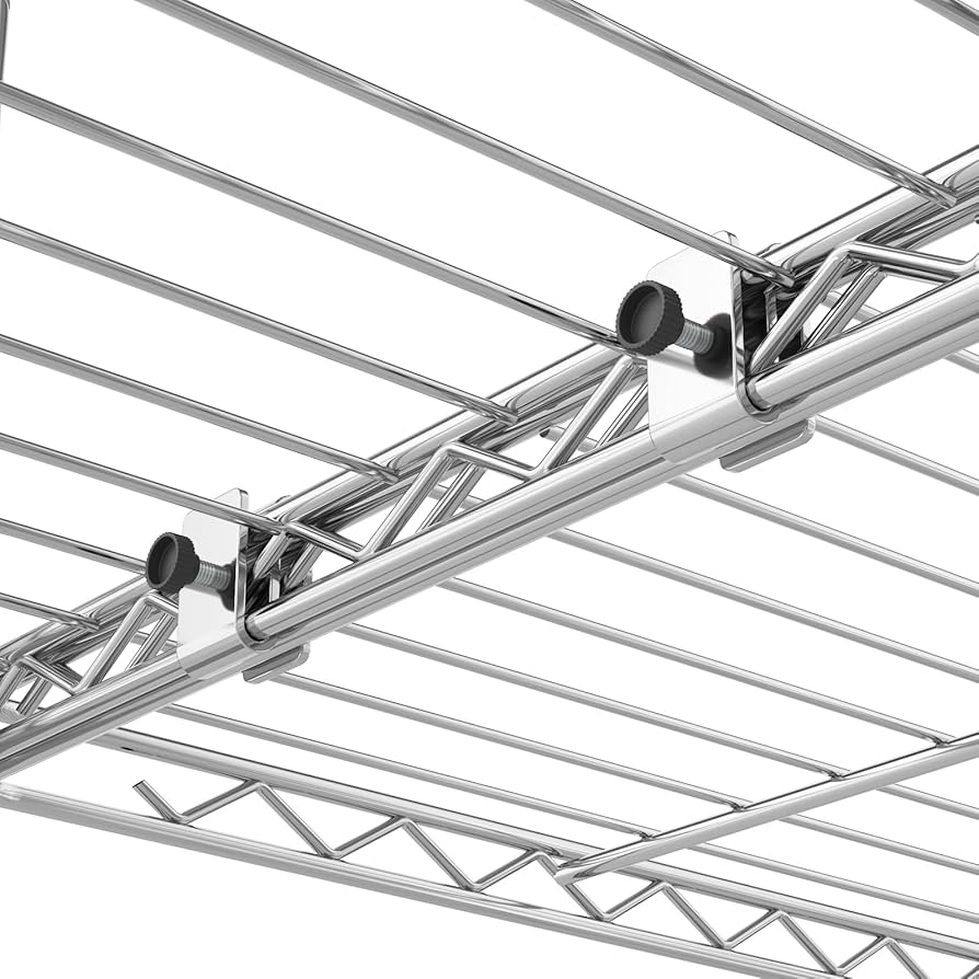 REIBII 71"H Wire Shelving Storage Shelves Metal Shelves For Storage, Adjustable 5-Tier Garage Shelving Heavy Duty Storage Rack Pantry Shelf Kitchen