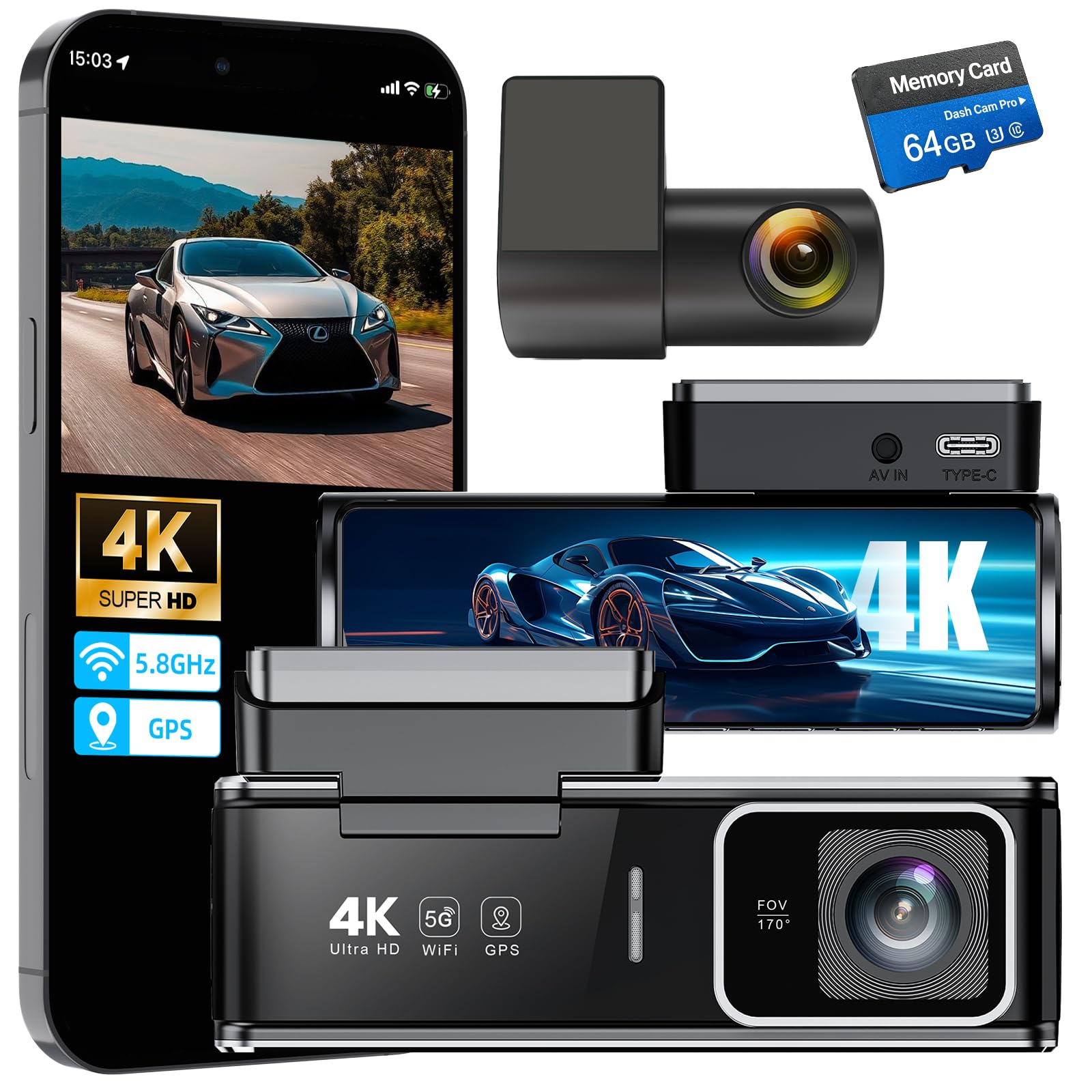 DKGEA C20 Dual Dash Cam